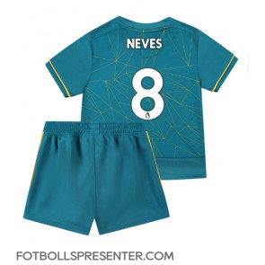Wolves Ruben Neves #8 Bortatröja Barn 2022-23 Kortärmad (+ korta byxor)